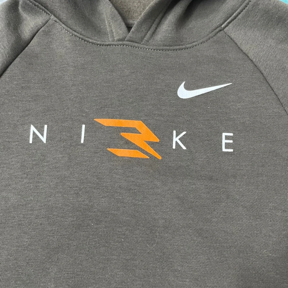 Nike 3Brand Russell Wilson Kids XL Hoodie Olive Brown Fleece Sweatshirt